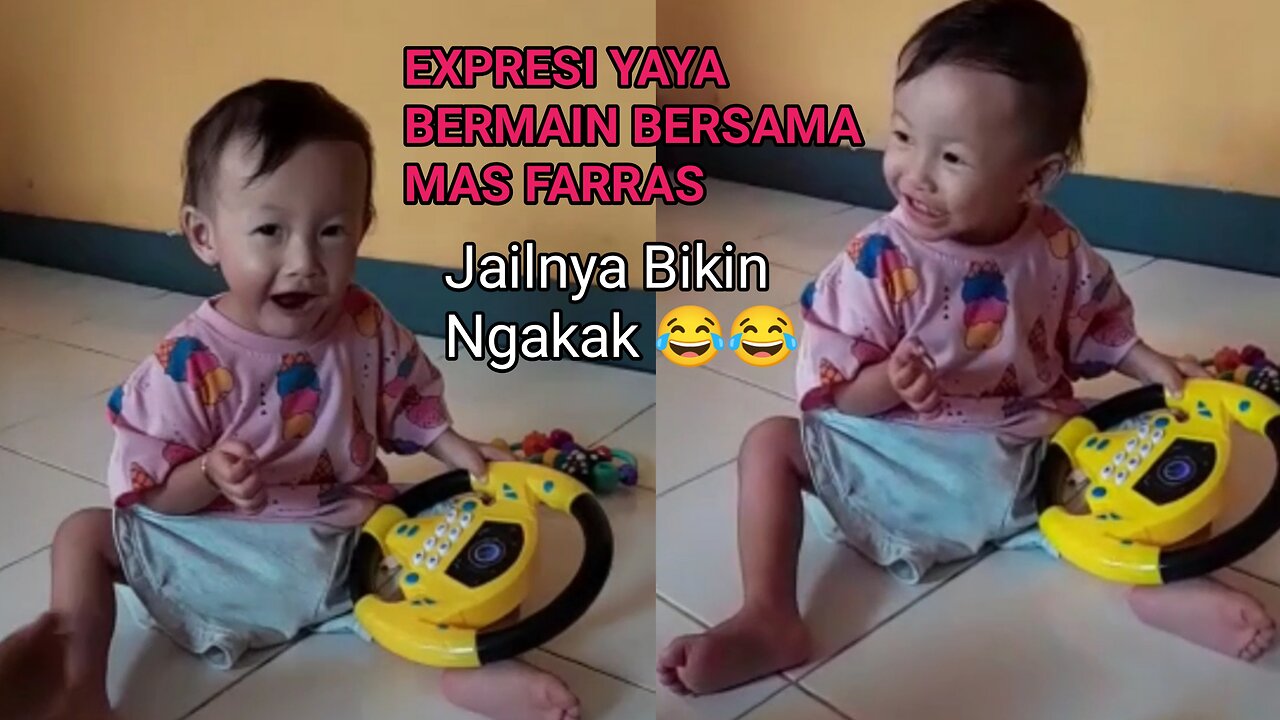 EXPRESI YAYA BERMAIN BERSAMA MAS FARRAS | SENENG BANGET NGELIATNYA