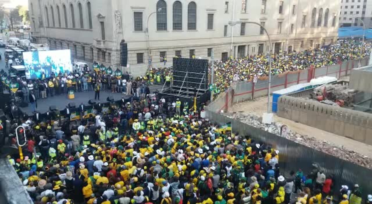 SOUTH AFRICA - Johannesburg - ANC CBD celebrations (videos) (guF)