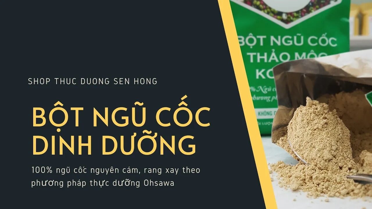 Bột ngũ cốc kokkoh - dành cho người ăn thực dưỡng ohsawa, người tiểu đường và chế độ ăn giảm cân.