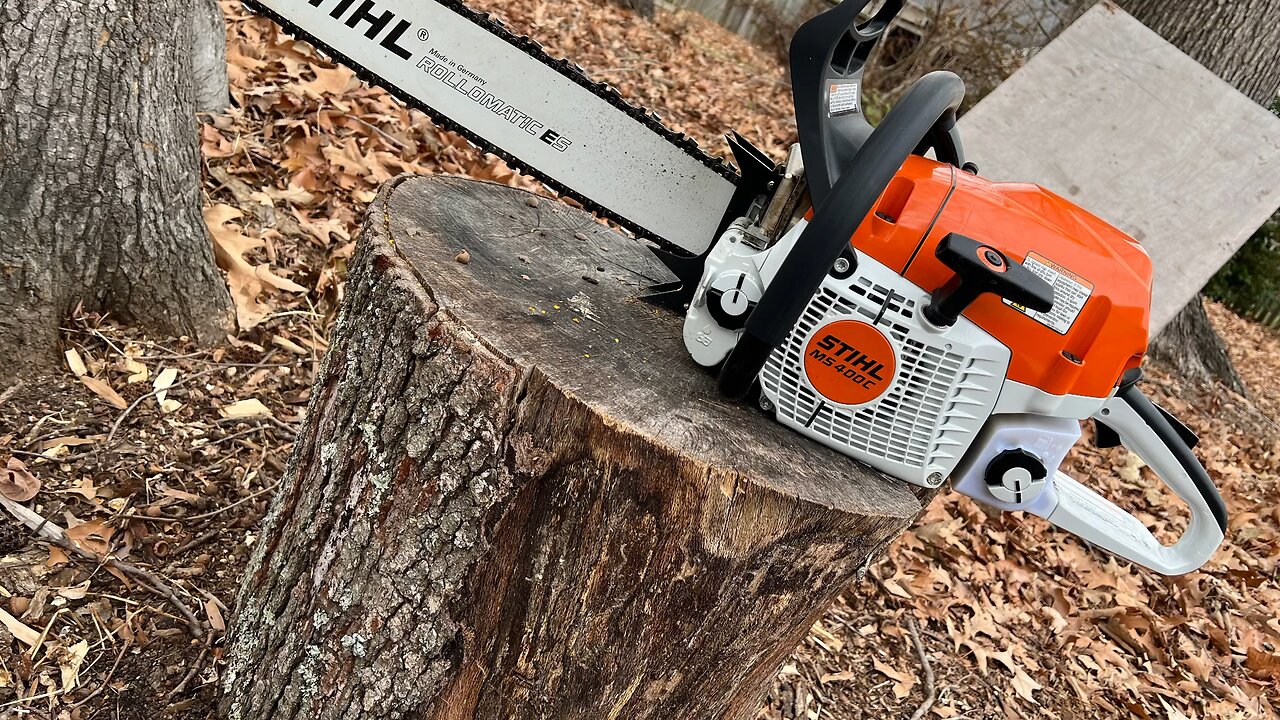 Stihl MS400 Full Wrap slow motion