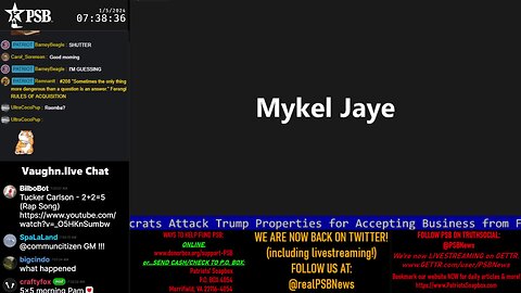 2024-01-05 07:31 EST - Patriots Soapbox AM: with MykelJaye, SkyeBreeze