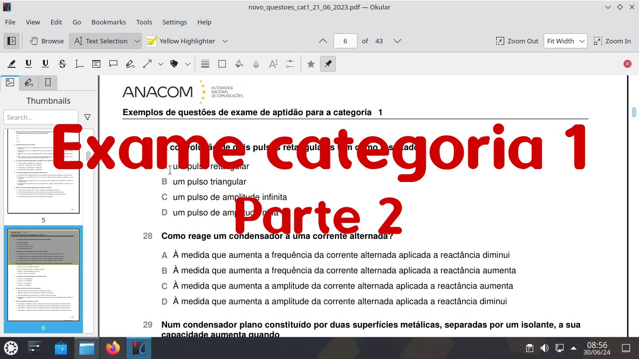 Preparação para o exame de radioamador de categoria 1 - Parte 2