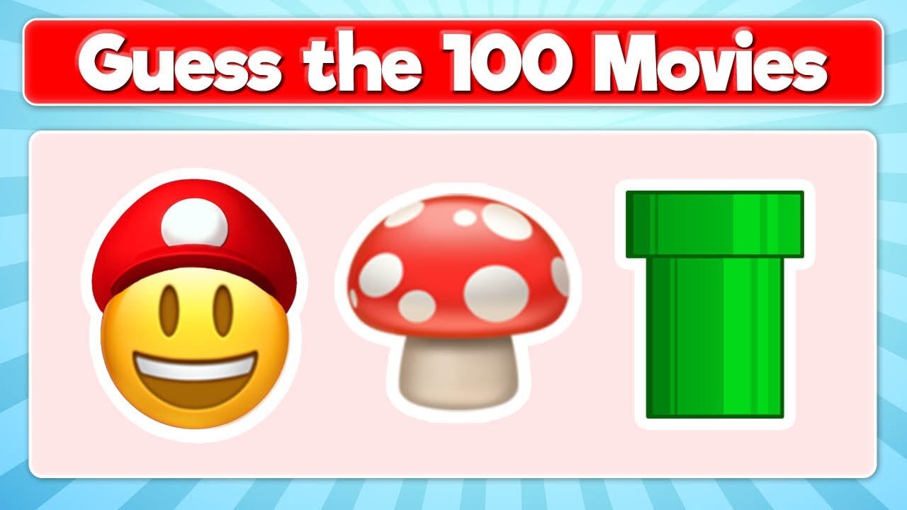 GUESS THE MOVIE BY EMOJI QUIZ ( 100 MOVIES EMOJI PUZZLES )