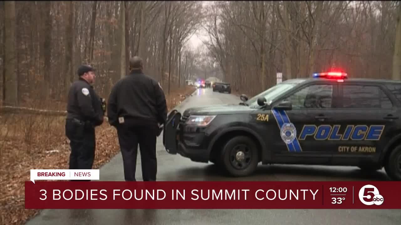 Bodies of 2 men found bound, gagged in Akron woods; 3rd body found in Copley