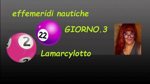 EFFEMERIDI NAUTICHE GIORNO 3 .