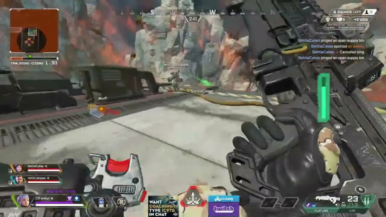 ALGS North America Game 5 Round 5 C vs. D | The Last 4 minutes | POV of knoqd
