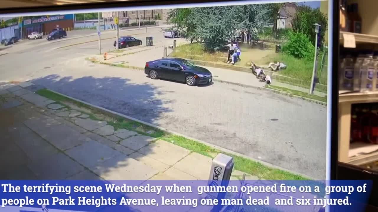 Terrifying video of Park Heights mass shooting