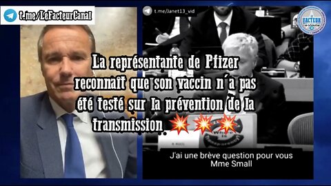 Pfizer reconnaît que son vaccin n'a pas été testé sur la prévention de la transmission
