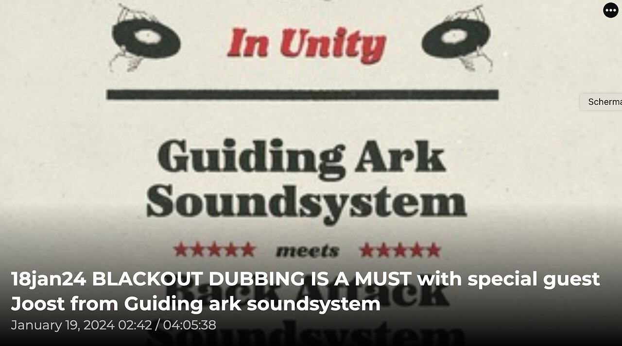 18jan24 blackout dubbing is a must with special guest joost from guiding ark soundsystem