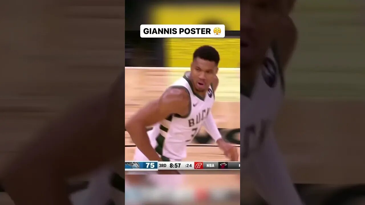 Giannis Poster #nba #viral #basketball #gianis #nbahighlights #basketballhighlights #sports #bucks