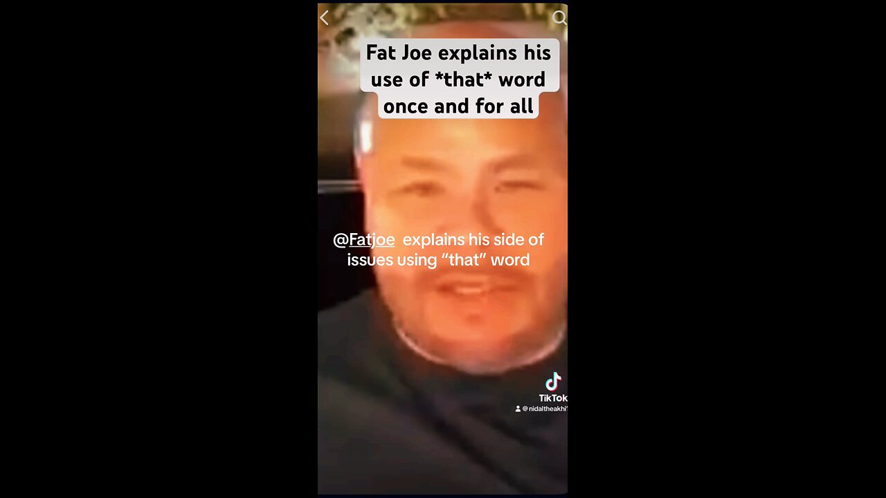 @FatJoe explains why Latinos use, “That” word and it’s ok as opposed to other ethnic groups