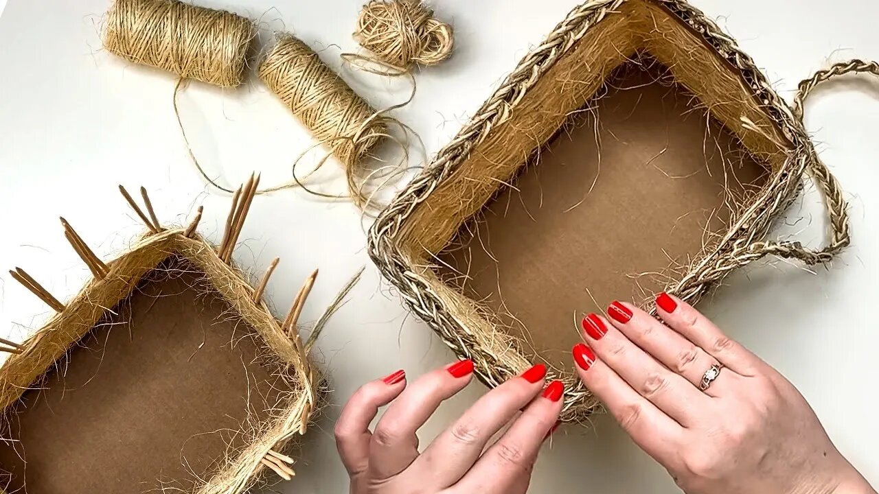 DIY wicker basket