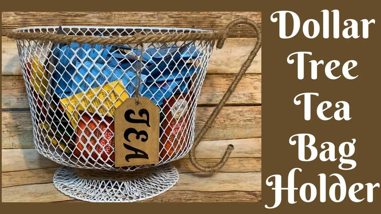 Everyday Crafting: Dollar Tree Tea Bag Holder