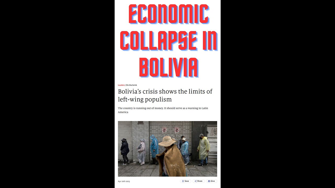 Economic Collapse in Bolivia