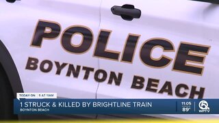 Man struck and killed by Brightline train in Boynton Beach