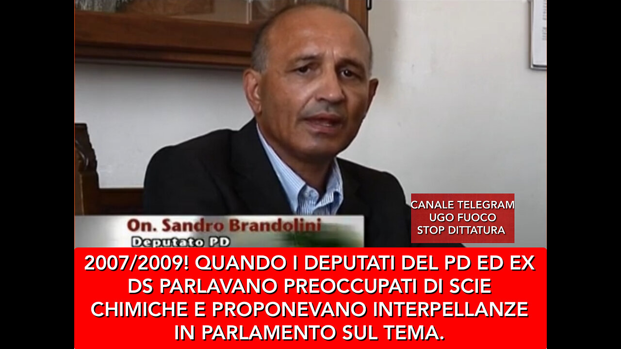 SCIE CHIMICHE, QUANDO I DEPUTATI DEL PD NE PARLAVANO PREOCCUPATI