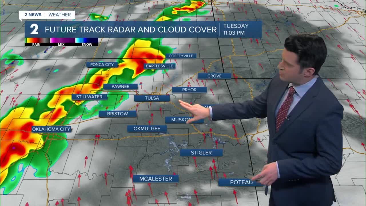 Severe storms Tuesday night