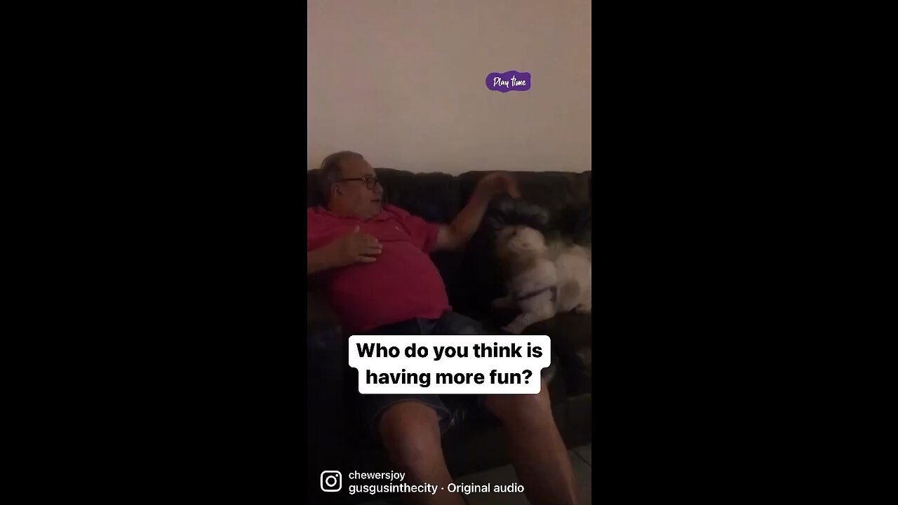 Who is having more fun?