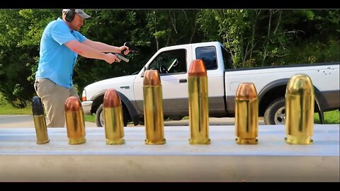 Shooting my Truck - Pistol Calibers