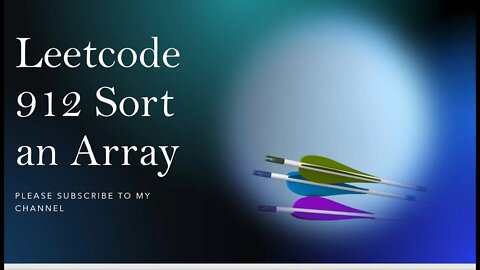 Leetcode 912 Sort an Array