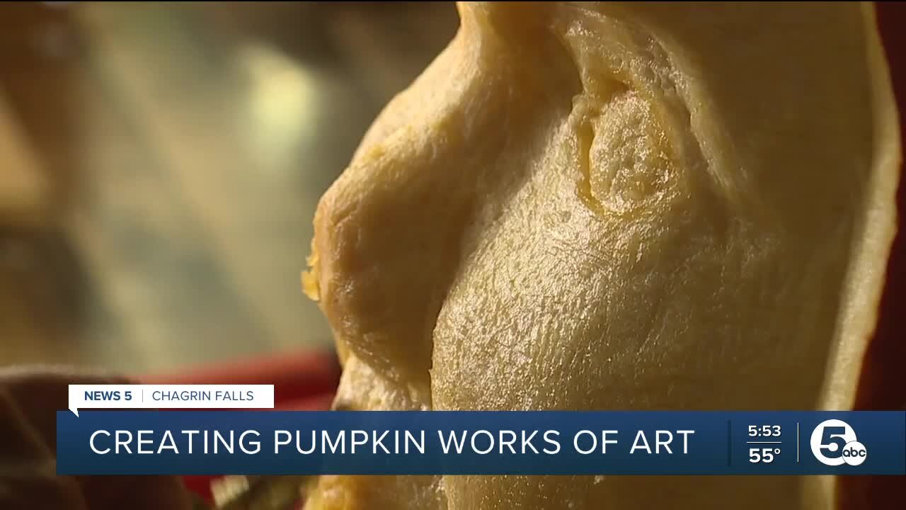 Gourd-eous art: Plastic surgeon and master pumpkin carver team up to teach carving class in Chagrin Falls