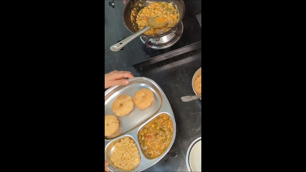 Air fried dal bati churma recipe