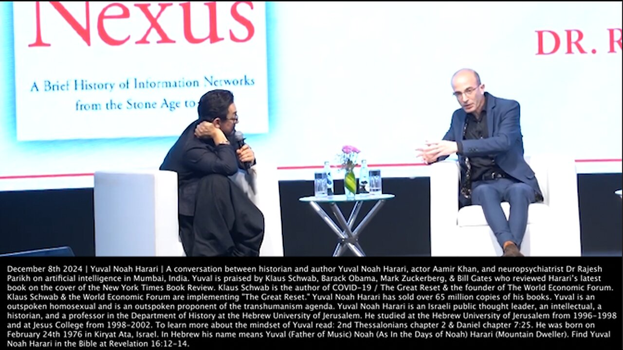 Yuval Noah Harari | "Everything That Existed On Earth Until Now, We Were All Organic. We Are In the Process of Creating the First Inorganic Life Form. We Are Now Instigating An Alien Invasion from Palo Alto." - 12/8/2024