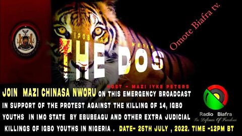 Join Mazi Chinasa Nworu on this emergency broadcast