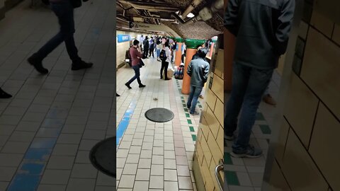 Newport PATH station from Jersey City to New York City 2021.