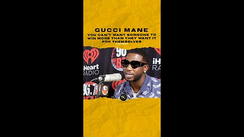 #guccimane You can’t want someone to win more than they want it for themselves. 🎥 @djscream