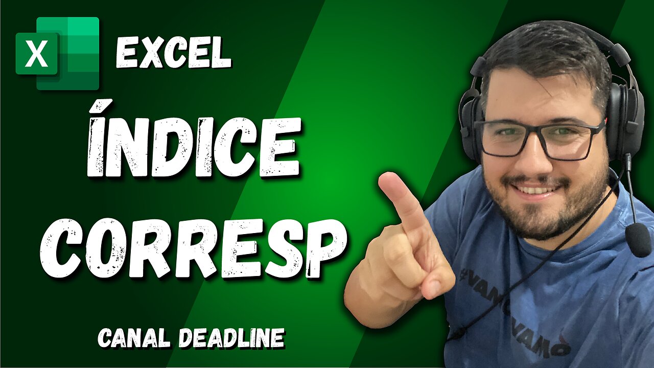 ÍNDICE e CORRESP NO EXCEL! Como fazer? Passa a passo rápido e fácil!