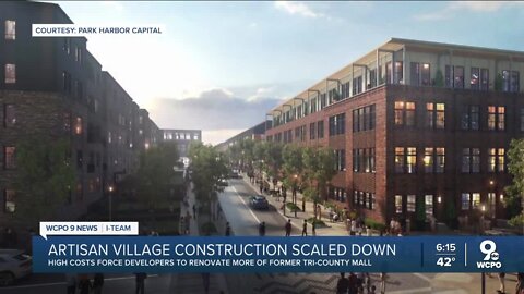 Artisan village construction scaled down