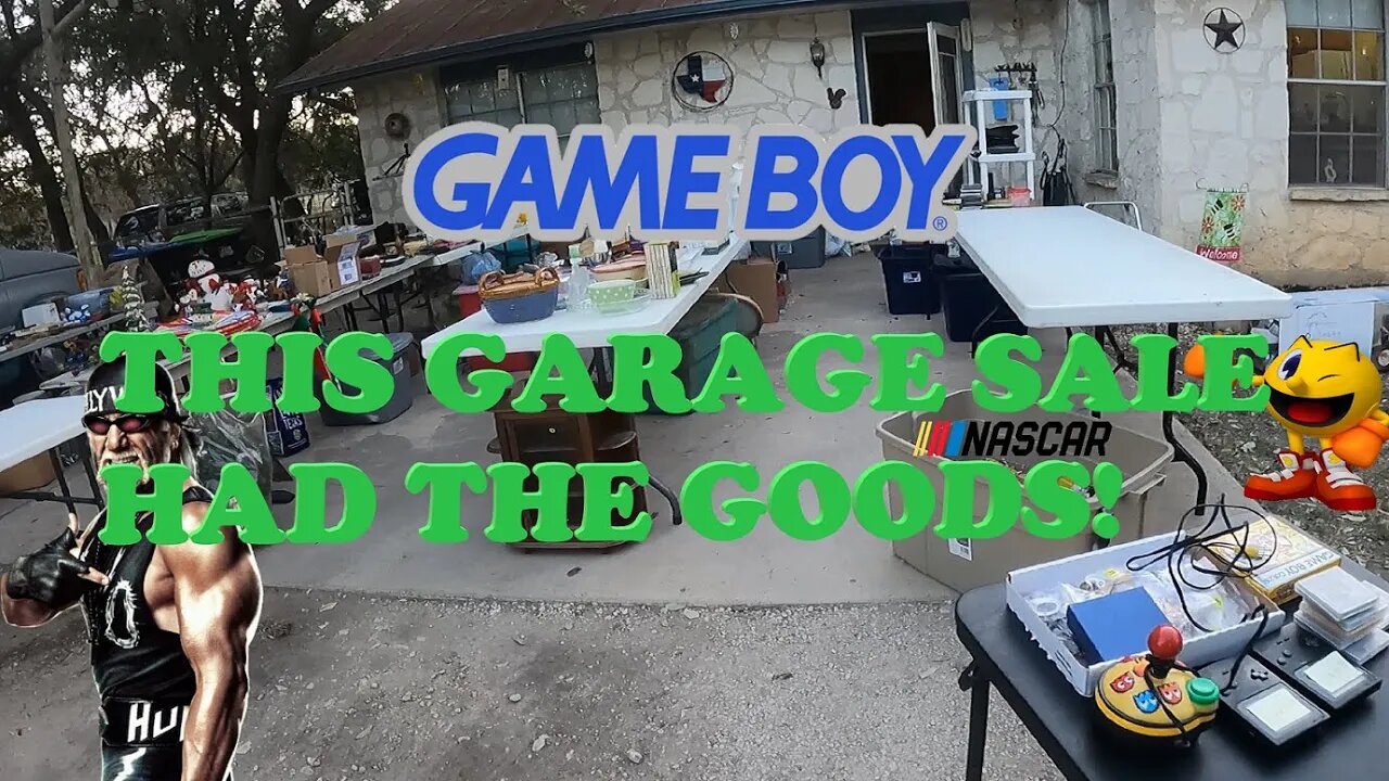 EVERY garage sale needs retro NINTENDO and WRESTLING treasures!