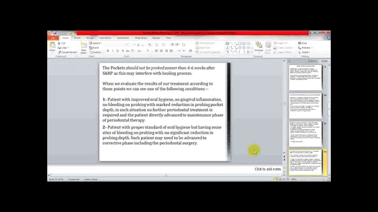 Periodontology L16 (Scaling and Root Planning)