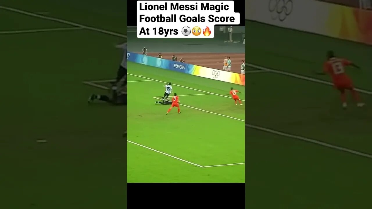 Lionel Messi Magic Football Goals Score At 18yrs ⚽️😳🔥#shorts