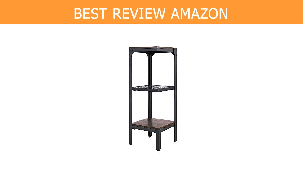 FIVEGIVEN Industrial Bookshelf Bookcase Espresso Review