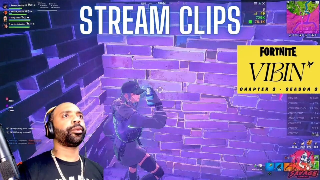 FORTNITE [LIVE] STREAM CLIPS CHAPTER 3 SEASON 3