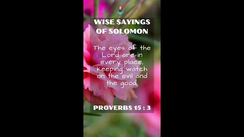 Proverbs 15:3 | NRSV Bible | Wise Sayings of Solomon