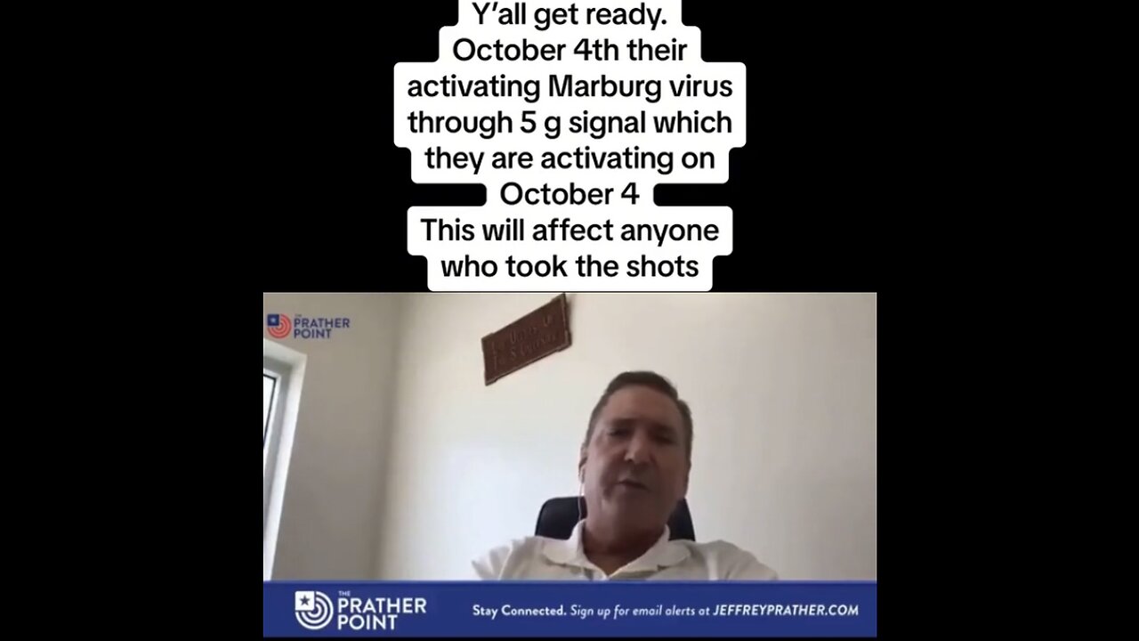 Y'all Get Ready October 4th They Might Be Activating Marburg Virus Through 5G!