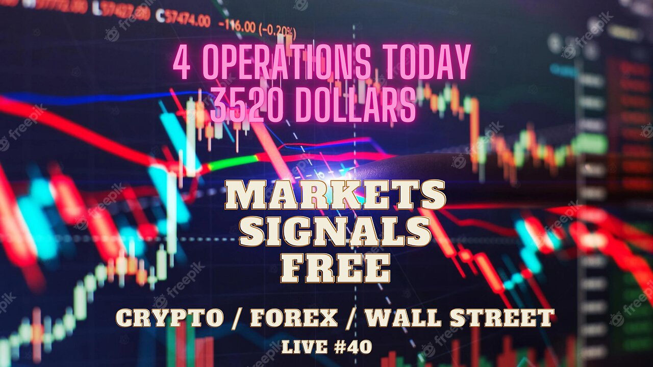 LIVE operates together with me in crypto/forex/sp500 follow my live entries #40