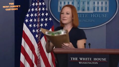 Biden's Press Sec Psaki is desperate to get out and violates Biden’s mask mandate.