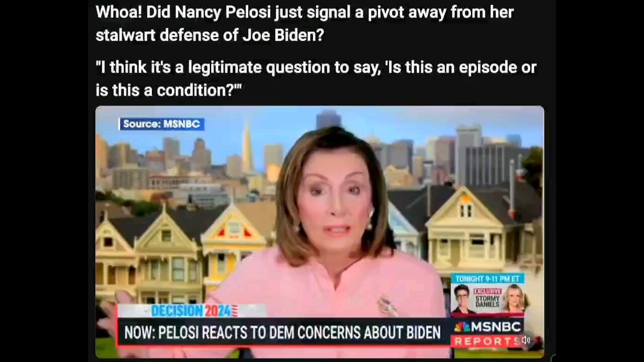 Isn't that something? Nancy Pelosi just realized Joe Biden's health issues.