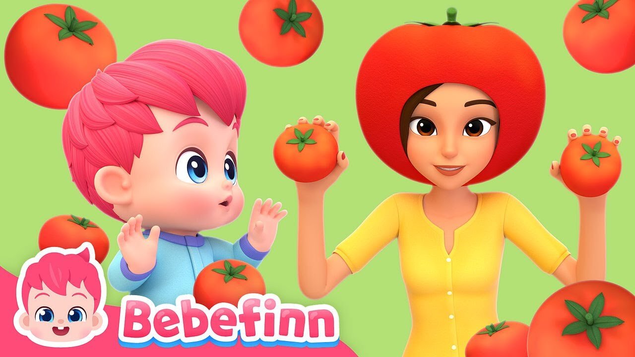 Hola, I'm Tomato 🍅ㅣEP135ㅣTomato Song for KidsㅣBebefinn Nursery Rhymes