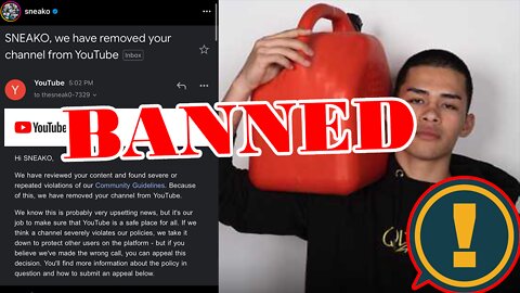 Sneako Gets BANNED