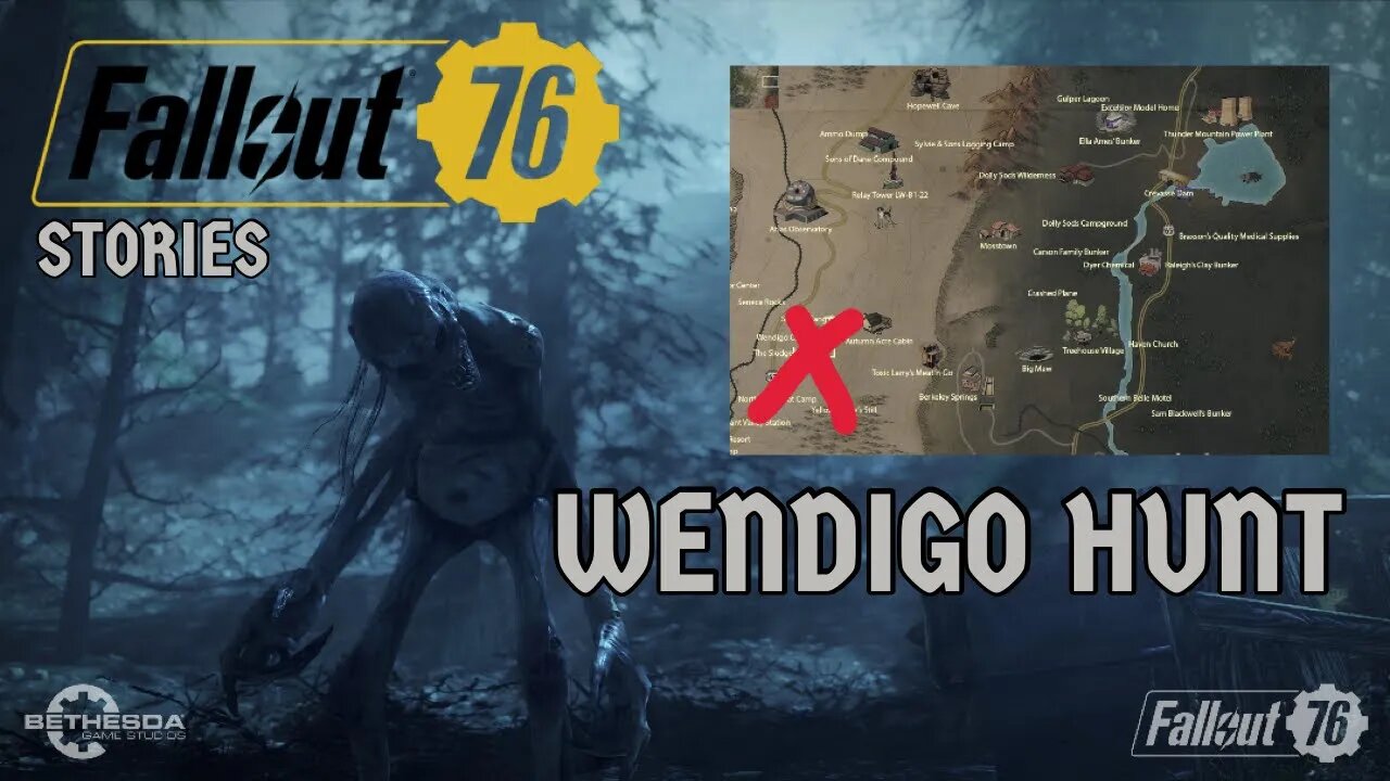 Fallout 76 Co Op & Single Player Stories 2! The Wendigo Hunt!