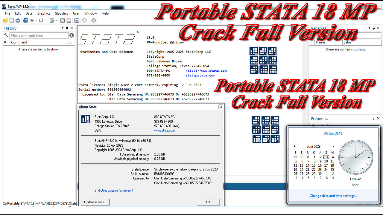 Portable STATA 18 MP Crack Full Version