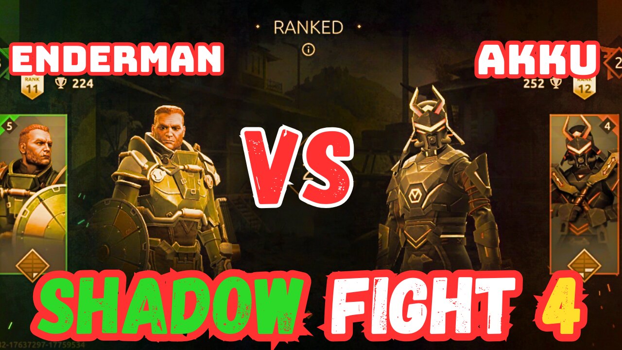 ENDERMAN Vs AKKU Shadow Fight 4 Versus Other Fighting Games A Comparison #shadowfight4