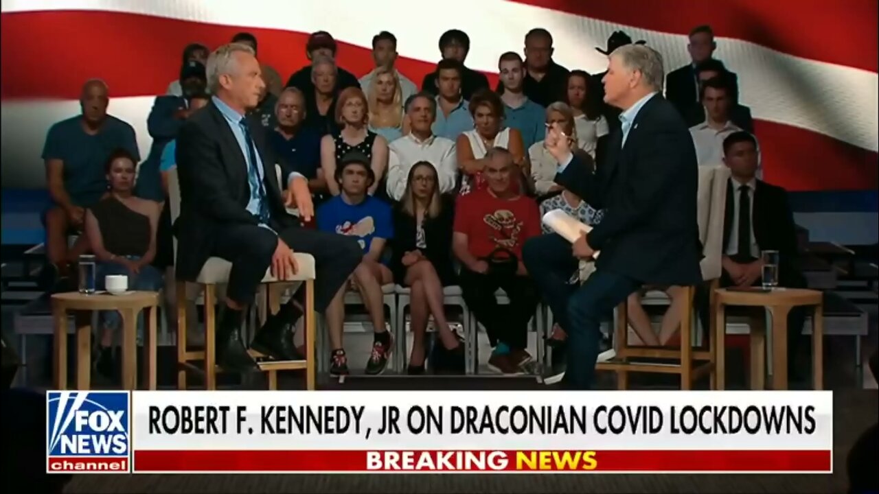 Hannity Shilling for Big Pharma... Constantly Cuts Into RFK Jr's Discussion On Covid Death Shot