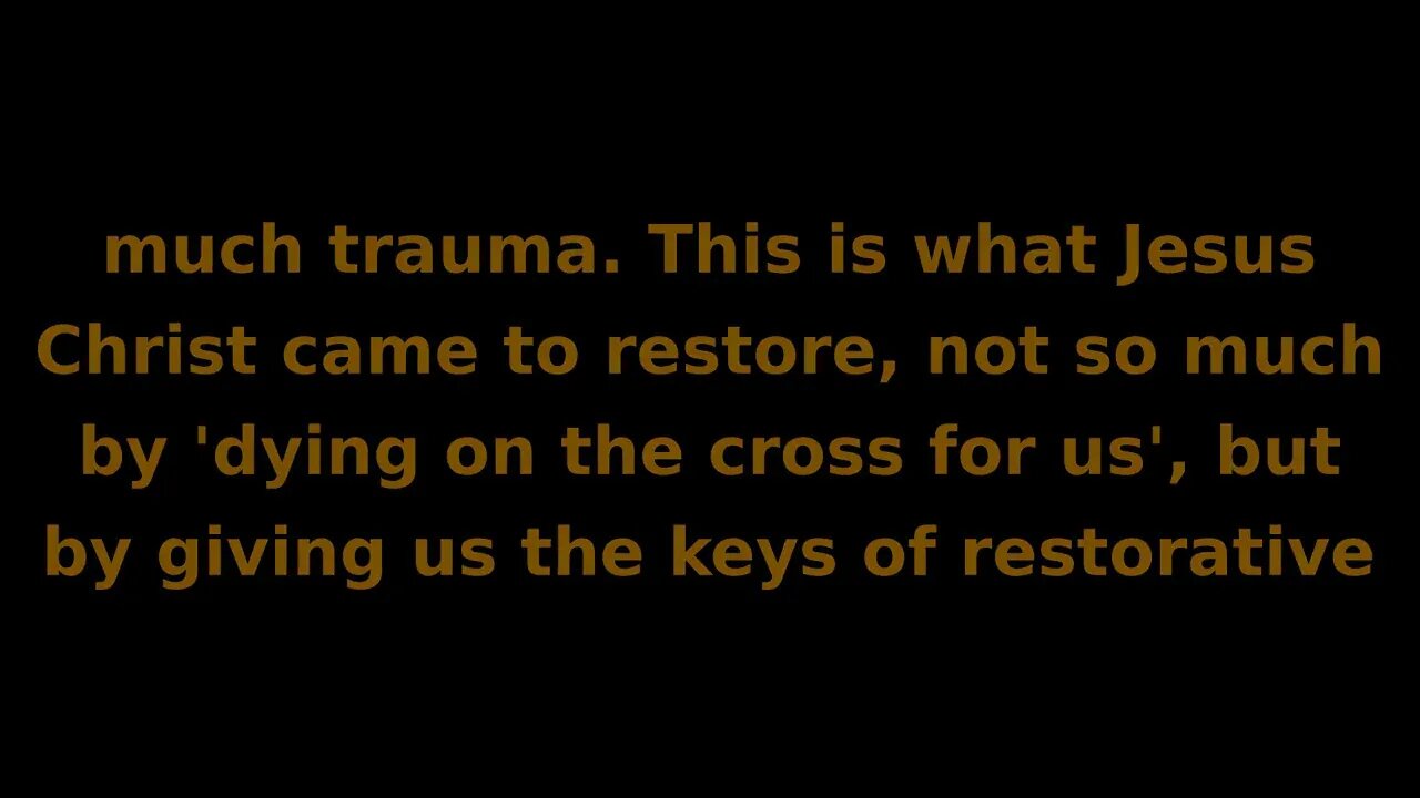 Soul Speak #46 #Jesus came to #seek and #save THAT which has been #lost . Lk 19:10 What is the THAT?