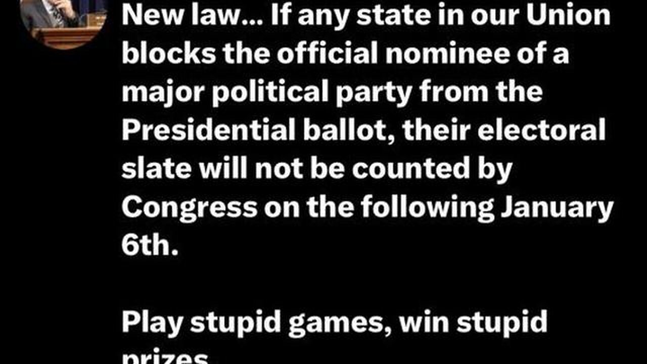 TEXAS AND FLORIDA TAKING JOE OFF BALLOT IN RESPONSE TO COLORADO! --- DOC RICH